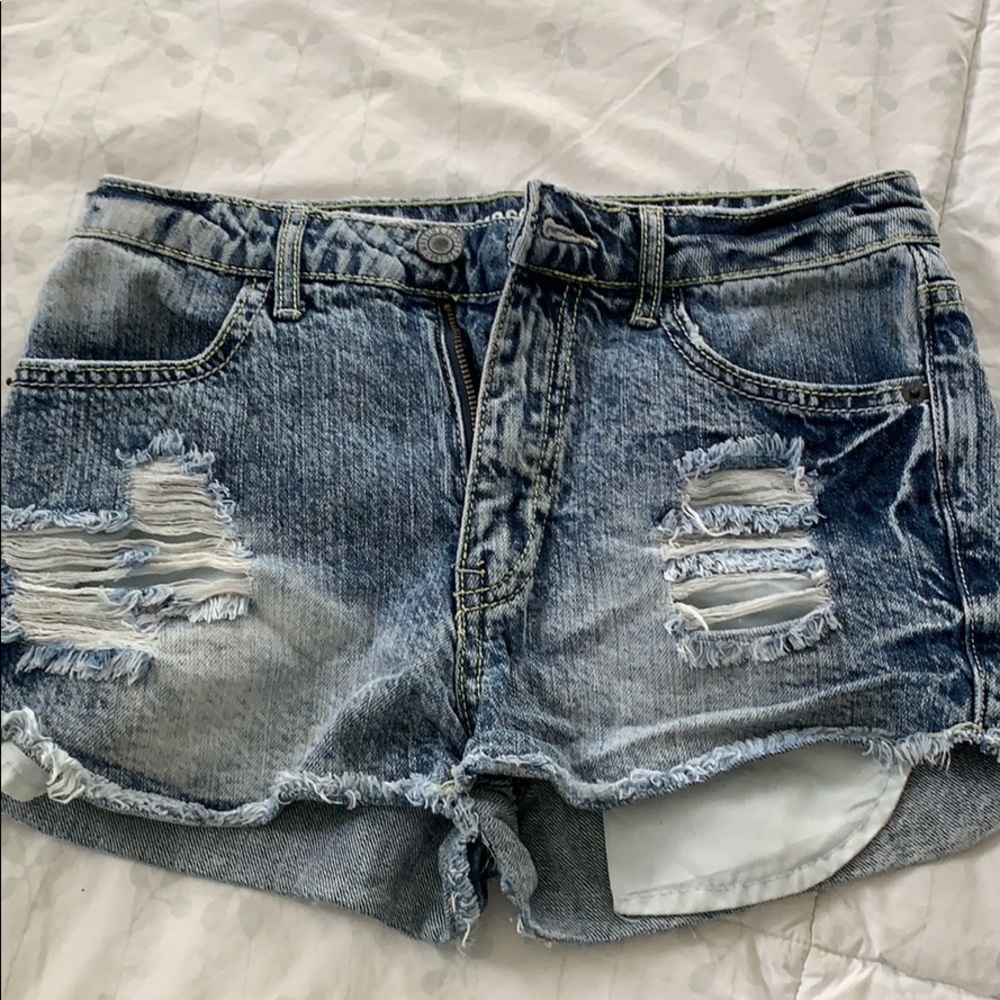 Denim shorts